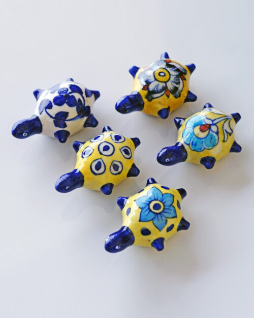 Blue and White Blue Pottery Turtle ( Minimum order 5)