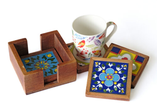 Wooden Ceramic Coasters